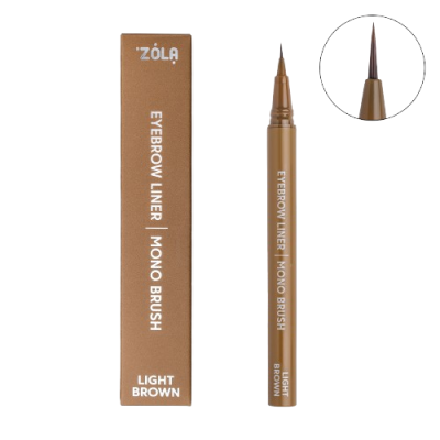 Лайнер для брів з моно-пензлем ZOLA Light Brown Лайнер для брів з моно-пензлем ZOLA Light Brown