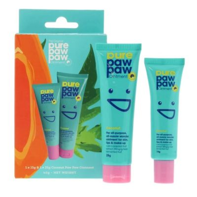(Уцінка) Набір відновлюючих бальзамів для губ Pure Paw Paw Duo Coconut (Уцінка) Набір відновлюючих бальзамів для губ Pure Paw Paw Duo Coconut