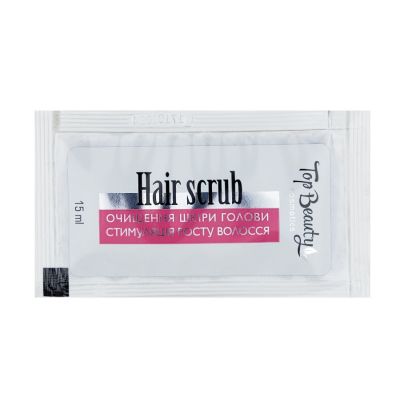 Скраб для шкіри голови Top Beauty Hair scrub абрикосовий 15 мл Скраб для шкіри голови Top Beauty Hair scrub абрикосовий 15 мл