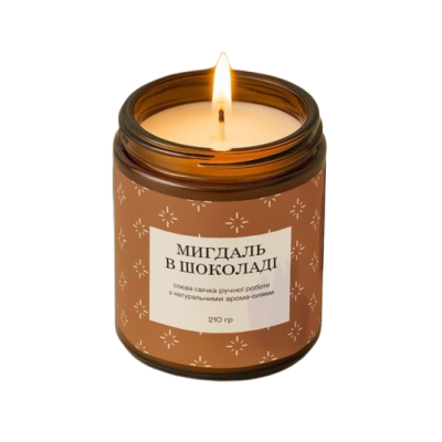 Свічка Lychee Мигдаль в шоколаді Свічка Lychee Мигдаль в шоколаді
