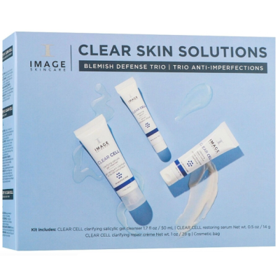 Набір для проблемної шкіри Image Skincare Clear Skin Solutions Косметичка 50 мл, 14 г, 28 г