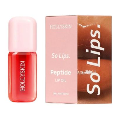 Зволожувальна олія для губ Hollyskin So Lips. Peptide Lip Oil 006. Mint Berry 4 мл
