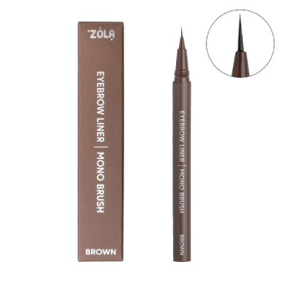 Лайнер для брів з моно-пензлем ZOLA Brown Лайнер для брів з моно-пензлем ZOLA Brown