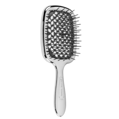 Щітка для волосся Janeke Luxe Superbrush  20 см x 8 см срібно-сіра