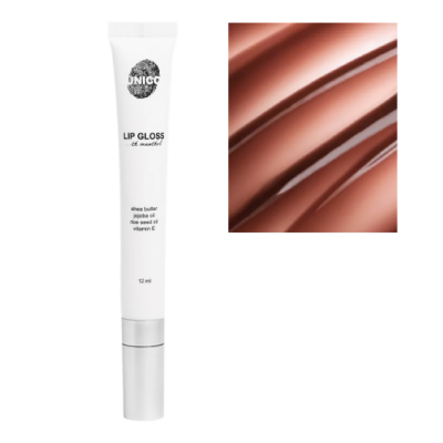 Блиск для губ з ментолом UNICO BROWNIE Lip Gloss 10 мл коричневий Блиск для губ з ментолом UNICO BROWNIE Lip Gloss 10 мл коричневий
