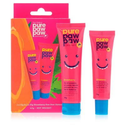 Набір бальзамів для губ Pure Paw Paw Duo Strawberry 15 г + 25 г