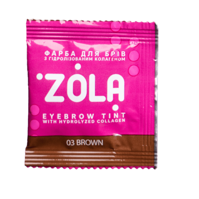 Фарба для брів з колагеном ZOLA Eyebrow Tint With Collagen 03 Brown 5 мл коричнева Фарба для брів з колагеном ZOLA Eyebrow Tint With Collagen 03 Brown 5 мл коричнева