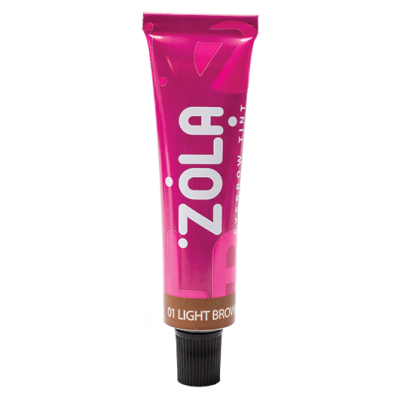 Фарба для брів з колагеном ZOLA Eyebrow Tint With Collagen 01 Light Brown 15 мл світло-коричнева Фарба для брів з колагеном ZOLA Eyebrow Tint With Collagen 01 Light Brown 15 мл світло-коричнева