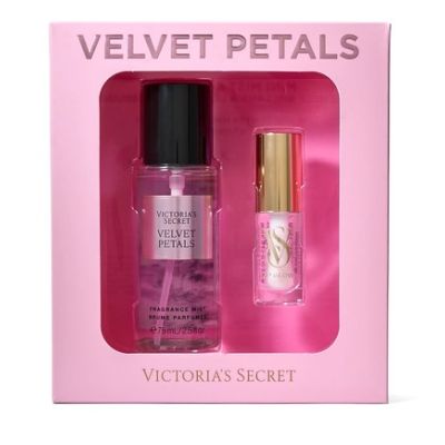 Подарунковий набір Victoria's Secret The Mist&Kiss Two-Piece Gift Set Velvet Petals 75 мл + 3.2 г