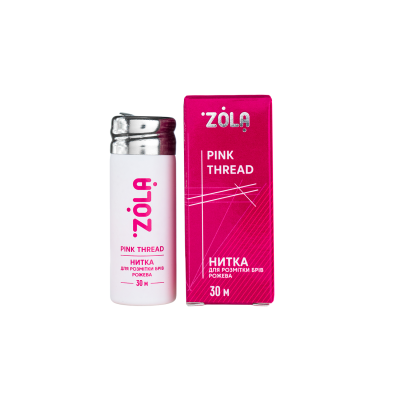Нитка для розмітки брів ZOLA 30 м рожева