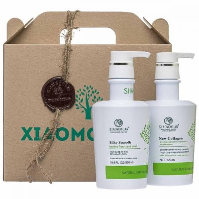 Подарунковий набір для волосся Xiaomoxuan №1 Collagen Shampoo 550 мл + Collagen Hair Mask 550 мл Подарунковий набір для волосся Xiaomoxuan №1 Collagen Shampoo 550 мл + Collagen Hair Mask 550 мл
