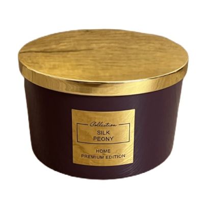 Свічка ароматизована Aromatherapy Silk Peony Фіолетова