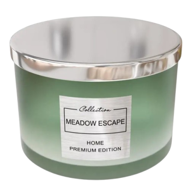Свічка ароматизована Aromatherapy Meadow Escape Салатова