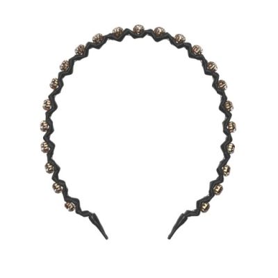 Обруч для волосся декорований камінням Invisibobble Hairhalo British Royal Чорний Обруч для волосся декорований камінням Invisibobble Hairhalo British Royal Чорний