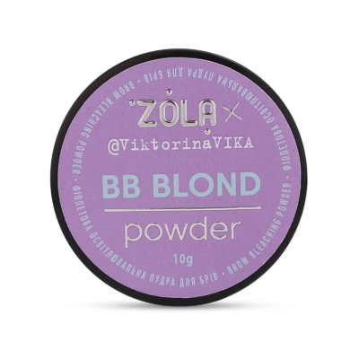 Пудра освітлювальна для брів ZOLA Viktorina Vika фіолетова BB Powder 10 г Пудра освітлювальна для брів ZOLA Viktorina Vika фіолетова BB Powder 10 г