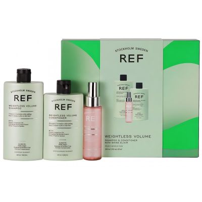 Подарунковий бокс REF Holiday Box Illuminate Colour для блиску волосся 285 мл + 245 мл + 125 мл Подарунковий бокс REF Holiday Box Illuminate Colour для блиску волосся 285 мл + 245 мл + 125 мл