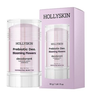 Парфумований дезодорант з гіалуроновою кислотою і пребіотиками HOLLYSKIN Prebiotic Deo Blooming Flowers 50 г