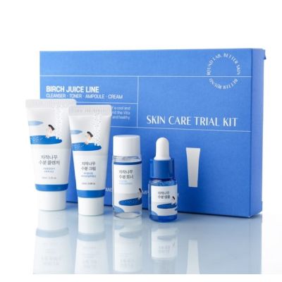Набір мініверсій засобів з березовим соком ROUND LAB Birch Juice Trial Kit 30 мл+20 мл+10 мл+20 мл Набір мініверсій засобів з березовим соком ROUND LAB Birch Juice Trial Kit 30 мл+20 мл+10 мл+20 мл