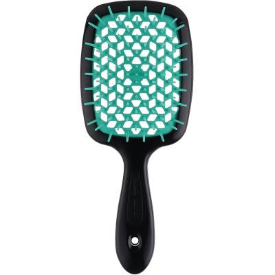 Щітка для волосся Janeke Superbrush  20 см*8 см Чорна з бірюзовим