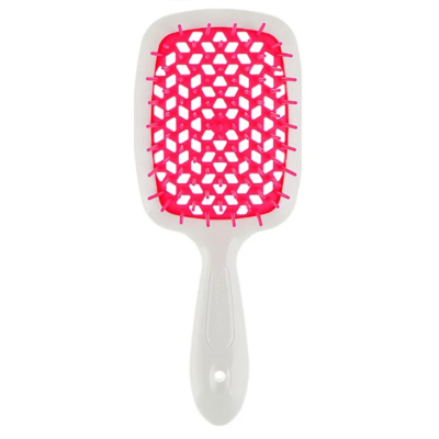 Щітка для волосся Janeke Superbrush 20 см*8 см біло-малинова