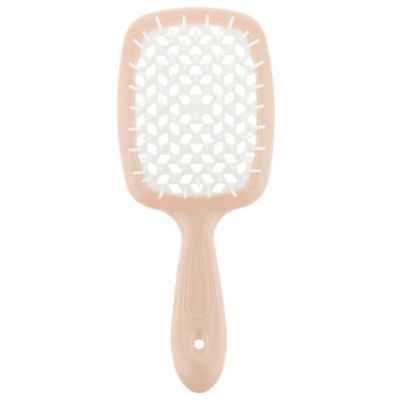 Щітка для волосся Janeke Superbrush small  17,5 см x 7 см персиково-біла