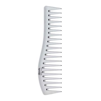 Гребінець  для волосся антистатичний Janeke Silver Wavy Comb Срібний