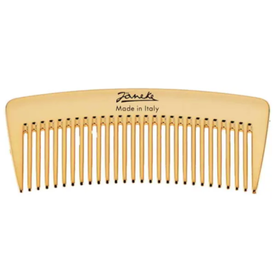 Гребінець для волосся Janeke Pocket Comb Gold 12 см x 4,5 см Золотий