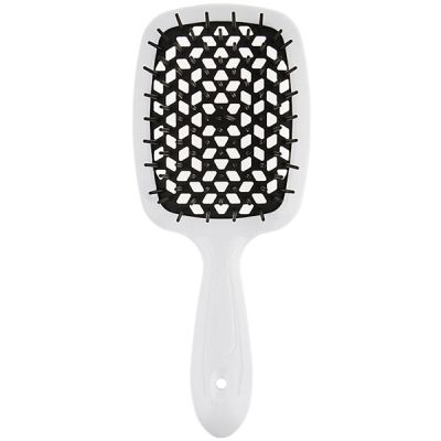 Щітка для волосся Janeke Superbrush 20 см*8 см Біла з чорним Щітка для волосся Janeke Superbrush 20 см*8 см Біла з чорним