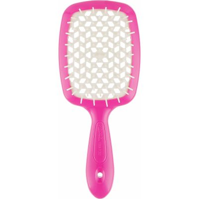 Щітка для волосся Janeke Superbrush 20 см*8 см Малинова з білим
