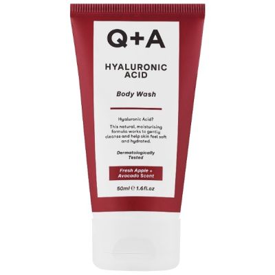 Очищуючий гель для тіла з гіалуроновою кислотою Q+A Hyaluronic Acid Body Wash 50 мл Очищуючий гель для тіла з гіалуроновою кислотою Q+A Hyaluronic Acid Body Wash 50 мл