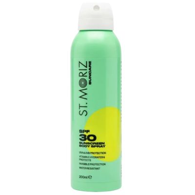 Сонцезахисний спрей для тіла St Moriz Suncare SPF 30 Body Spray 200ml Сонцезахисний спрей для тіла St Moriz Suncare SPF 30 Body Spray 200ml