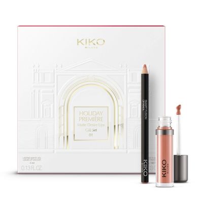 Подарунковий набір Kiko Milano Holiday Premiere Matte Desire Lips Gift Set-01 4 мл + 1 г