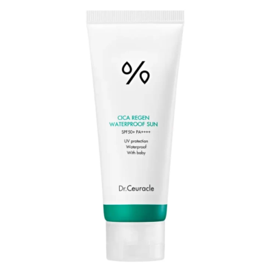 Водостійкий сонцезахисний крем з центелою азіатською Dr.Ceuracle Cica Regen SPF50+ 100 мл