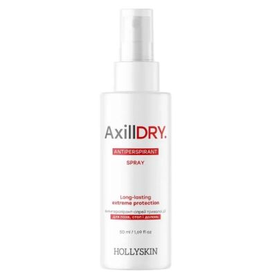 Антиперспірант-спрей тривалої дії Hollyskin AxillDRY. Antiperspirant Spray 50 мл