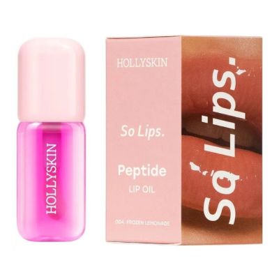 Зволожувальна олія для губ Hollyskin So Lips. Peptide Lip Oil 004. Frozen Lemonade 4 мл