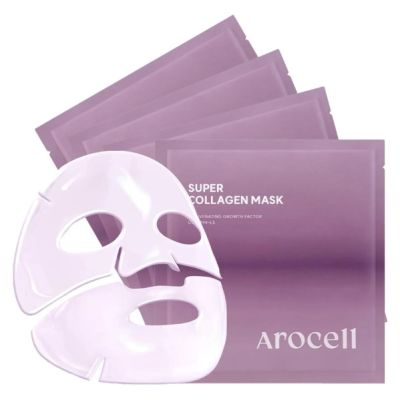 Гідрогелева маска з колагеном і пептидами для ліфтингу та зволоження Arocell Super Collagen Mask, 43 g