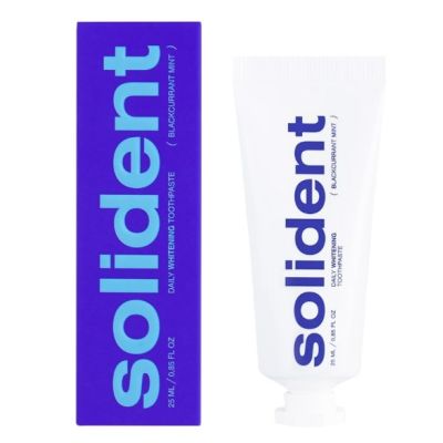 Зубна паста відбілювальна Solident Daily Whitening Смородина-м'ята 25 мл