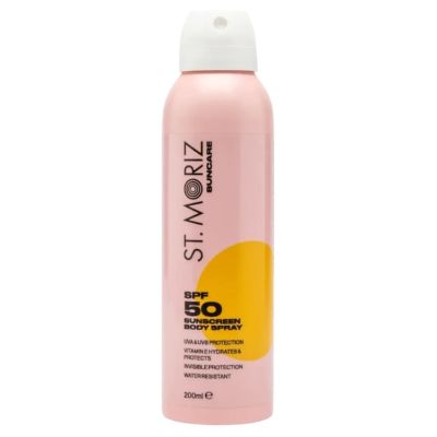 Сонцезахисний спрей для тіла St Moriz Suncare SPF 50 Body Spray 200ml Сонцезахисний спрей для тіла St Moriz Suncare SPF 50 Body Spray 200ml