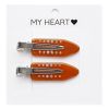 Набір заколок для волосся MY HEART Barrette Clips Black Гарячий шоколад 2 шт Набір заколок для волосся MY HEART Barrette Clips Black Гарячий шоколад 2 шт