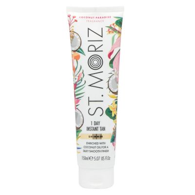 Бронзатор з легким ефектом засмаги St Moriz Shimmer 1 Day Tan Coconut Paradise 150 мл Бронзатор з легким ефектом засмаги St Moriz Shimmer 1 Day Tan Coconut Paradise 150 мл