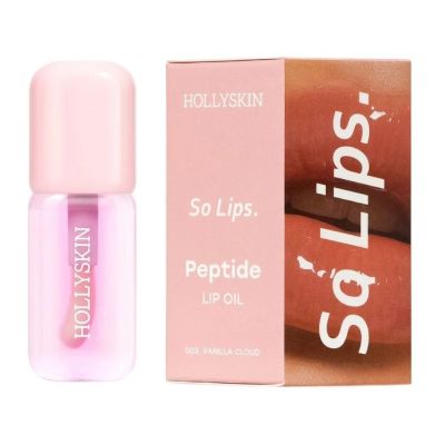 Зволожувальна олія для губ Hollyskin So Lips. Peptide Lip Oil 003. Vanilla Cloud 4 мл