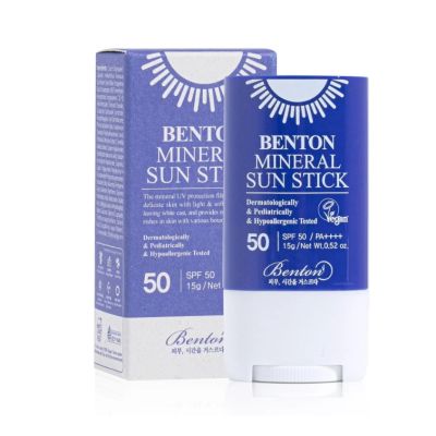 Сонцезахисний стік на мінеральній основі Benton Mineral Sun Stick SPF50+/PA++++ , 15 г