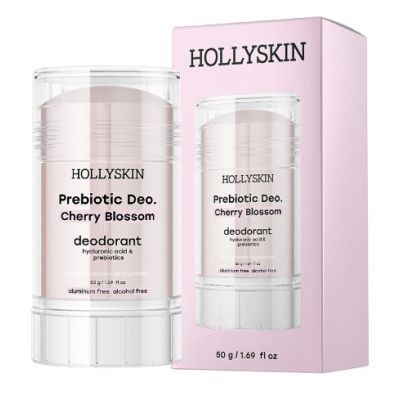 Парфумований дезодорант з гіалуроновою кислотою і пребіотиками HOLLYSKIN Prebiotic Deo Cherry Blossom 50 г