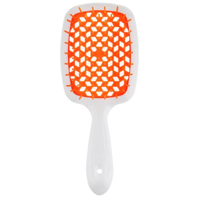 Щітка для волосся Janeke Superbrush  20 см*8 см біло-помаранчева