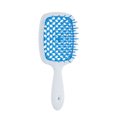 Щітка для волосся Janeke Superbrush  20 см*8 см біло-блакитна