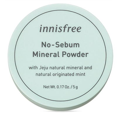 Пудра матуюча INNISFREE з легким м'ятним ароматом No Sebum Mineral Powder Прозора 5 г