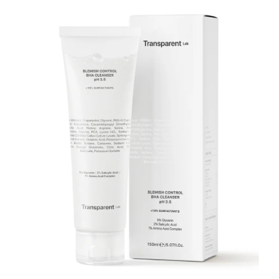 Очисник для вікової шкіри, схильної до акне Transparent Lab Blemish Control BHA Cleanser 150 мл