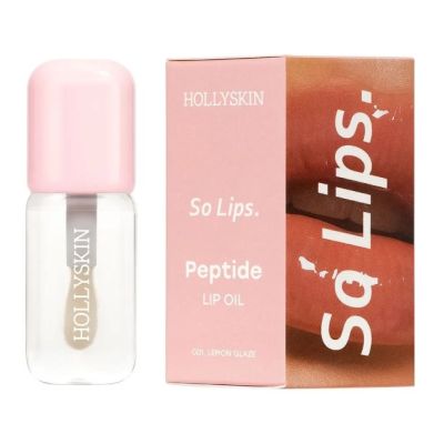 Зволожувальна олія для губ Hollyskin So Lips. Peptide Lip Oil 001. Lemon Glaze 4 мл
