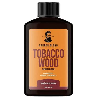 Освіжальний лосьйон після гоління Barber Blend Tobacco Wood 120 мл Освіжальний лосьйон після гоління Barber Blend Tobacco Wood 120 мл
