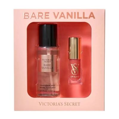Подарунковий набір Victoria's Secret The Mist&Kiss Two-Piece Gift Set Bare Vanilla 75 мл + 3,2 г